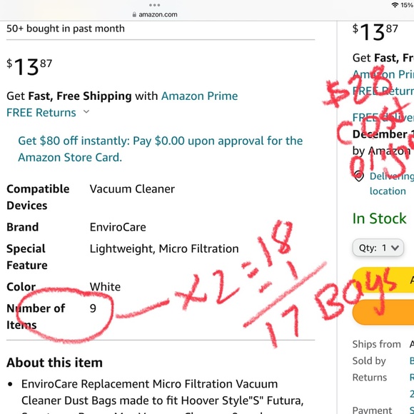 2 packs style S EnviroCare Replacement Vacuum  Dust Bags Futura Spectrum 17 bags - Picture 10 of 12